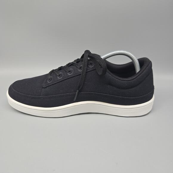 ALLBIRDS Canvas Pacers Shoes Natural Black Sneakers Women Size 10 Barely Worn - Picture 8 of 11